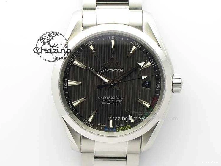 0517 Versatile Aqua Terra ‘PyeongChang 2018’ JHF Best Edition Black Dial On SS Bracelet A 8204